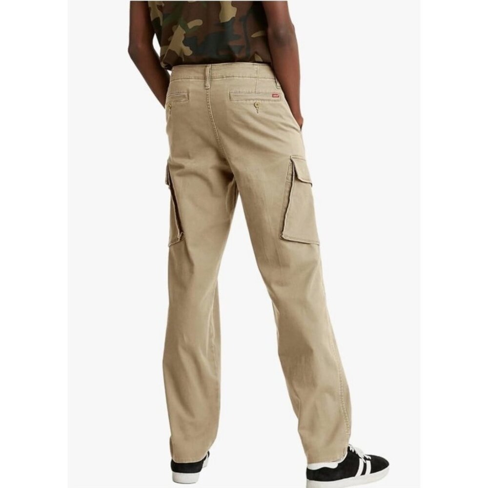 Levi's Men's Xx Taper Cargo Pants Khaki Stretch Twill 32x30